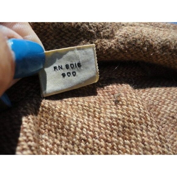 Vintage Men’s Countess Mara 100% Wool Long Sleeve Shirt Herringbone Large - Picture 10 of 10